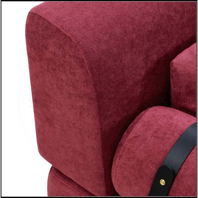 59" Loveseat Sofa with Flexible USB Ports