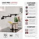 preview thumbnail 32 of 32, STYLISH Stainless Steel Wall Mount Pot Filler Folding Stretchable with Single Hole Two Handles