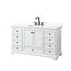 Option White / White Quartz Top / Matte Black Hardware