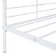 preview thumbnail 13 of 18, White Full Size Metal House Bed with Trundle and Roof for Kids' Rooms