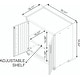 preview thumbnail 2 of 15, Fortress 31.5" Mobile Garage Cabinet with Shelves