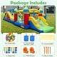 preview thumbnail 4 of 8, Gymax Inflatable Bounce Castle w/Jumping House Ocean Balls Dual Slides - Multicolor