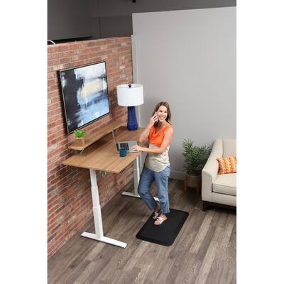 SmartMoves Sit/ Stand Adjustable Desk with Shelf