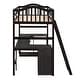 preview thumbnail 12 of 45, Modern Style Loft Bed with Built-in Drawers, Cabinet and Desk, Space-saving, Twin Size