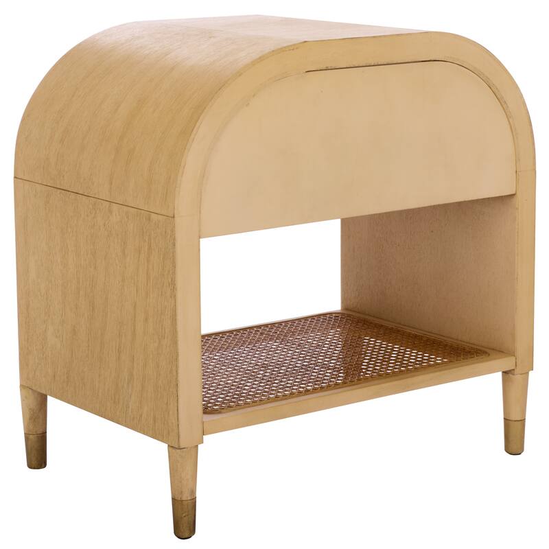 SAFAVIEH Home Mahan 1 Shelf 1-Drawer Nighstand.