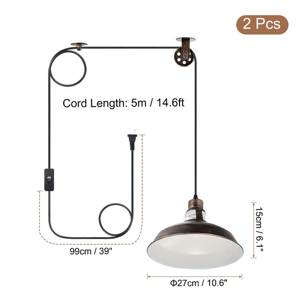 Pulley deals pendant light