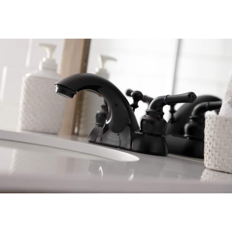 Kingston Brass Naples 4 in. Centerset Bathroom Faucet