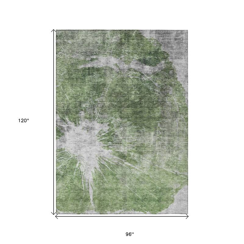 HomeRoots Abstract Transitional Rectangle Outdoor Rug