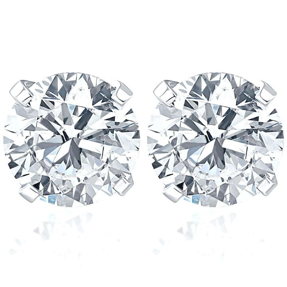 Bliss Diamond 1 1/4Carat (ctw) Diamond Studs in White or Yellow Gold Lab Grown