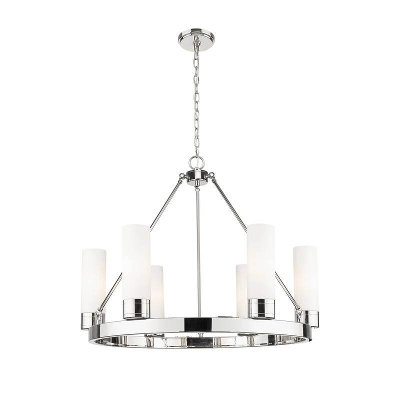 Innovations Lighting Downtown Urban - Boreas - 6 Light 29" Chandelier with 8" Shades