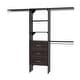 preview thumbnail 10 of 13, ClosetMaid SuiteSymphony 25-inch W Tower Closet Organizer with 3 Drawers Espresso