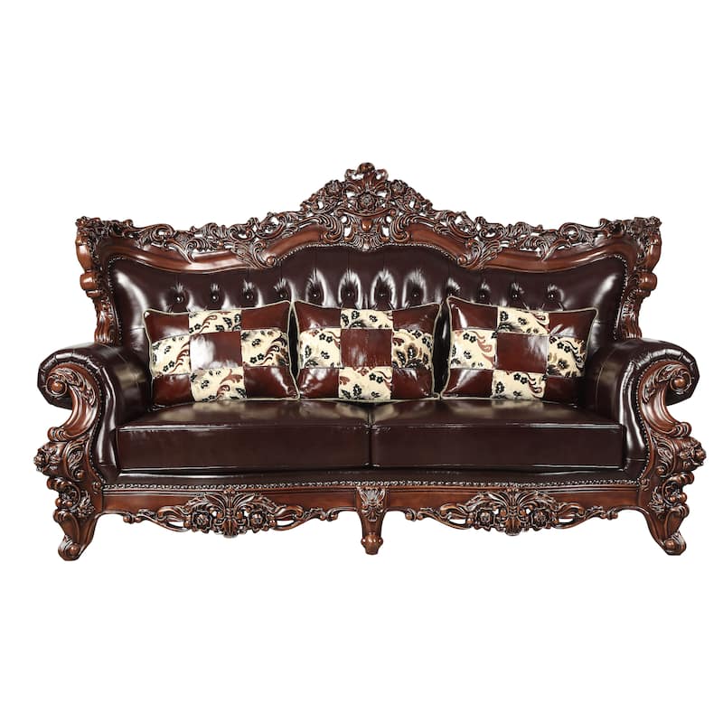 Stefan Espresso and Walnut with 3-Pillows
