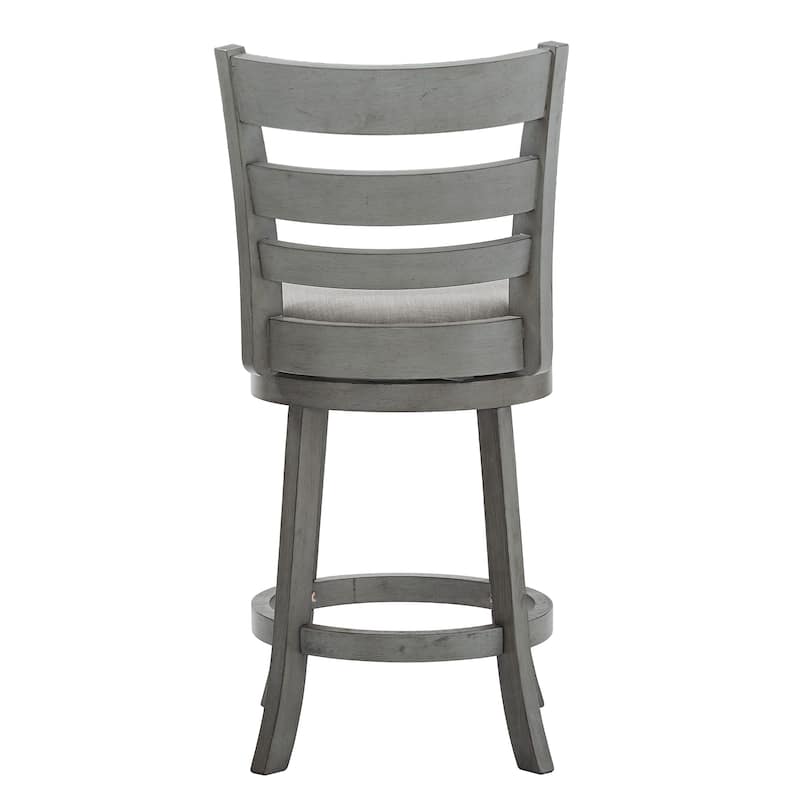 Verona Ladder Back Swivel Counter Height Stool by iNSPIRE Q Classic