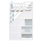 preview thumbnail 153 of 156, Modern Style Wooden Bunk Bed with Changeable Table, Upper Bed and Down Desk