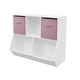 preview thumbnail 10 of 10, Kids Bookcase with Collapsible Fabric Drawers,Toy Storage Cabinet