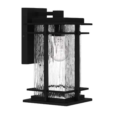 McAlister 1-Light Earth Black Outdoor Wall Lantern