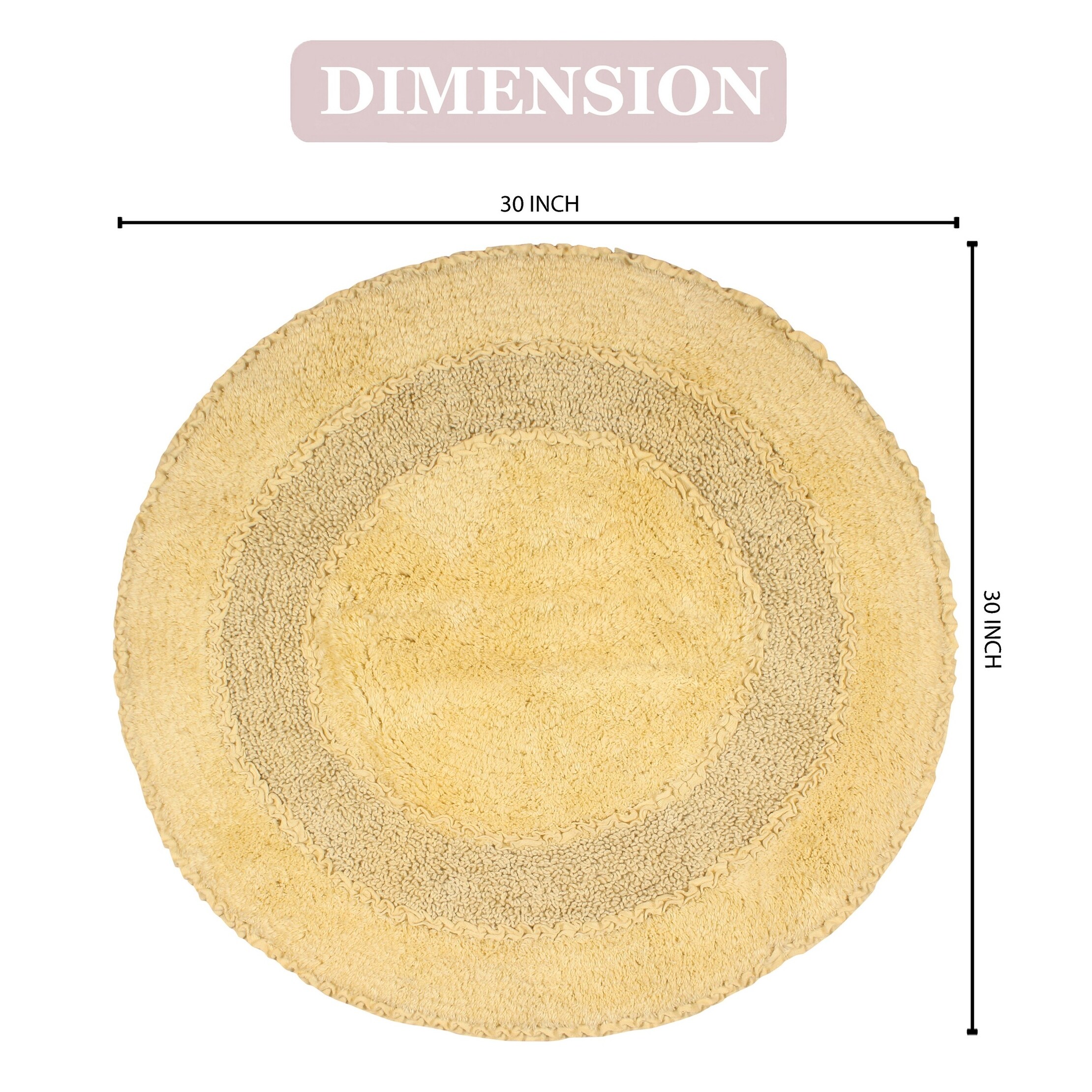 Soft Cotton Radiant Collection Bathroom Rug Absorbs Water Fast-image