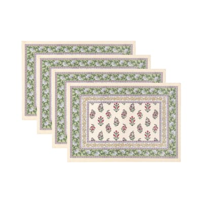 Nomad Harvest Block Print Placemats, Set of 4