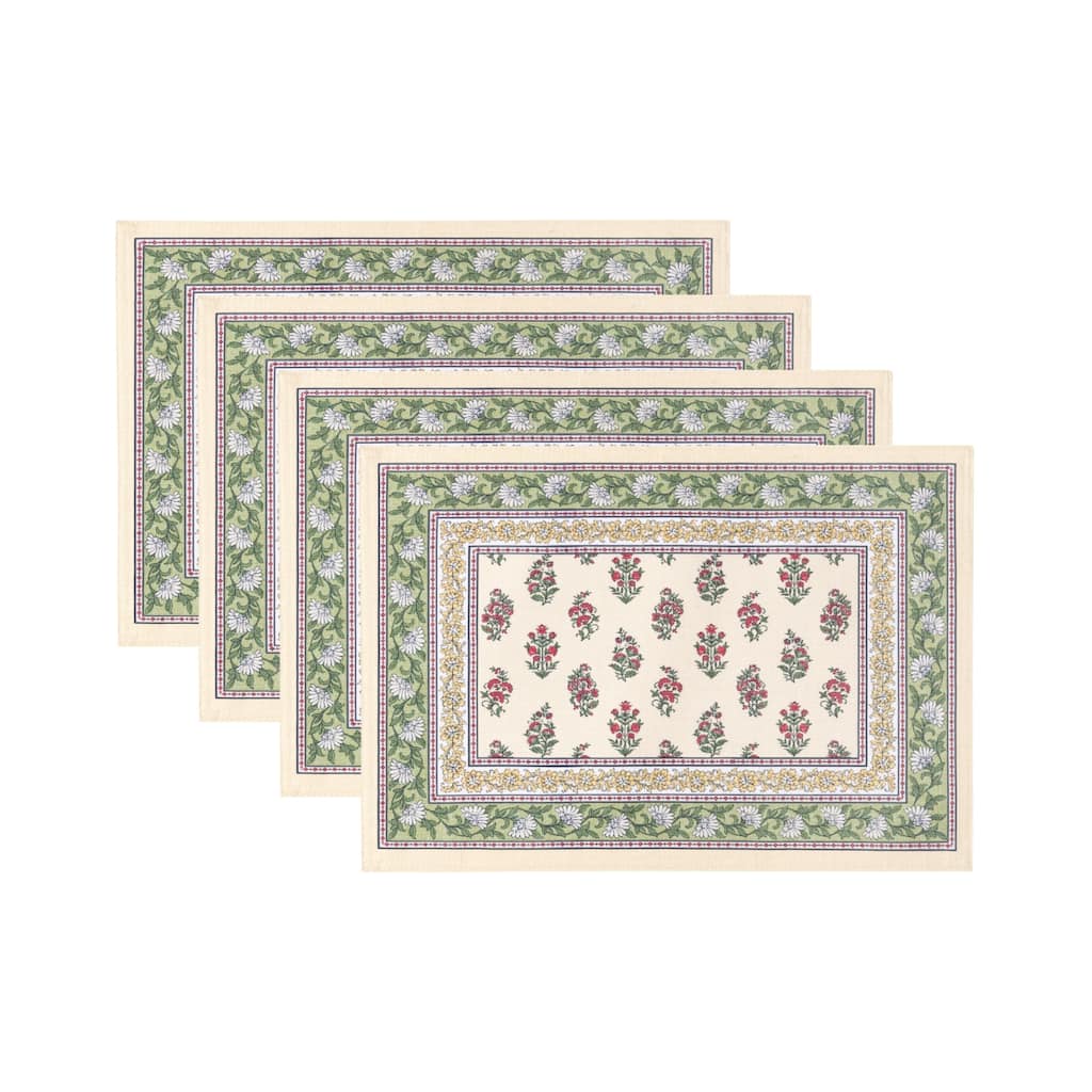 Nomad Harvest Block Print Placemats, Set of 4