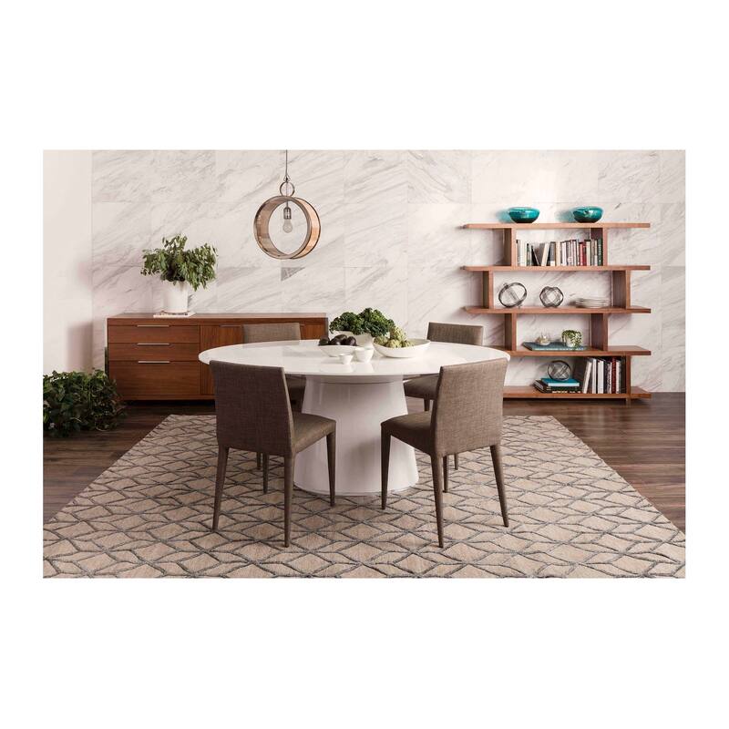 Aurelle Home Modern Pedestal Kitchen Dining Table
