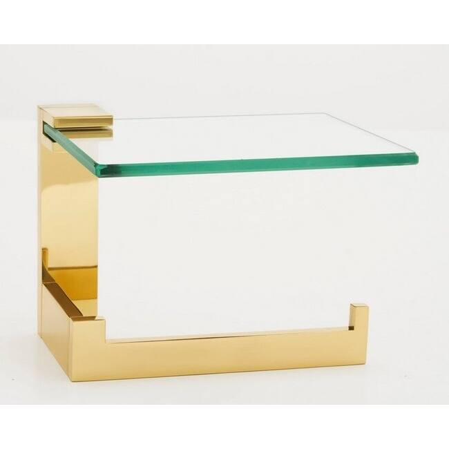 Alno A6465R Linear 6" Wide Solid Metal Euro Modern Right Hand Slide - Unlacquered Brass