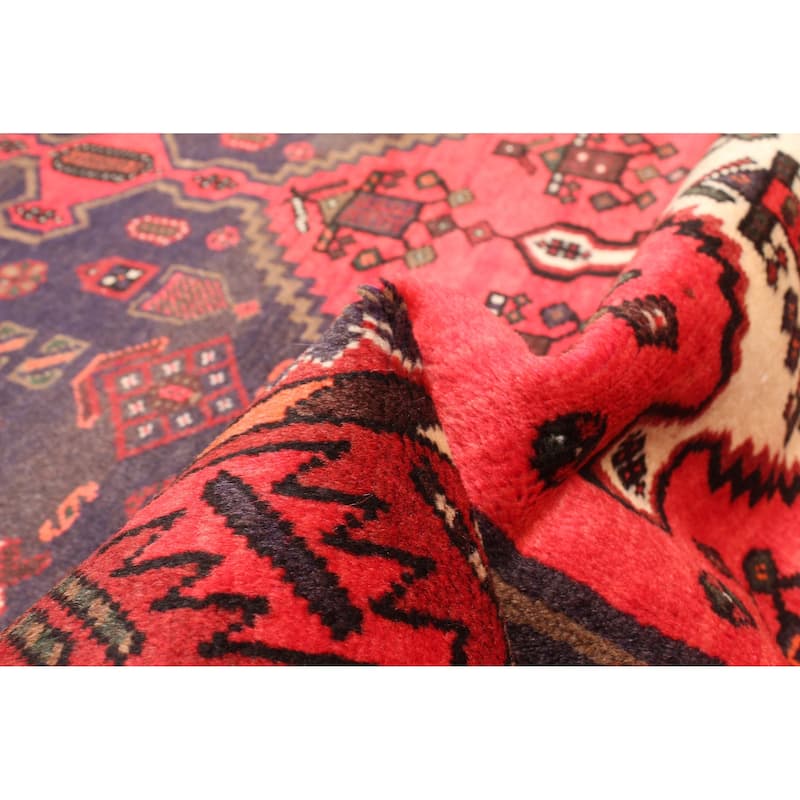 ECARPETGALLERY Hand-knotted Andelz Navy Wool Rug - 4'3 x 6'9