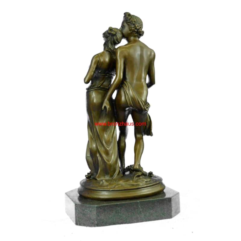 Art Nouveau Couple Romance Romantic Love Museum Quality Bronze Sculpture Figure