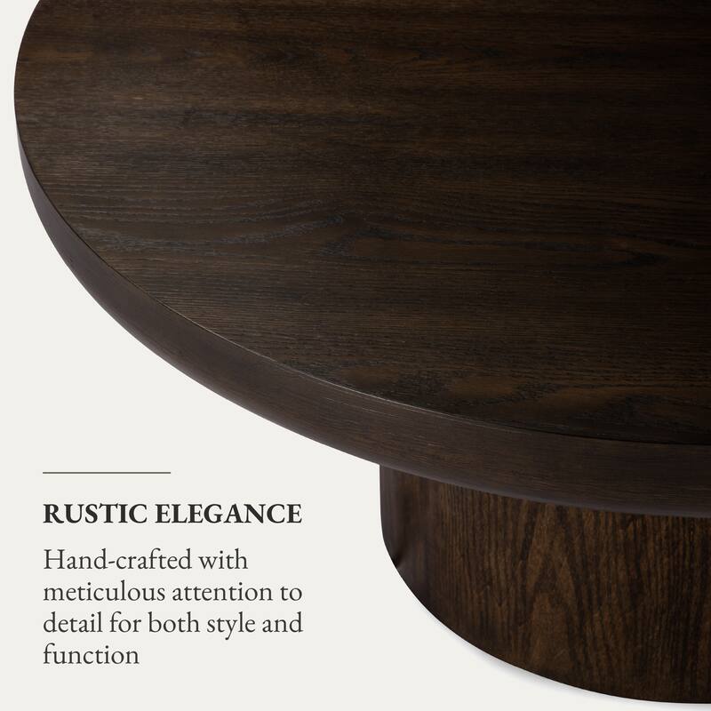 Maven Lane Owen Rustic Wooden Coffee Table