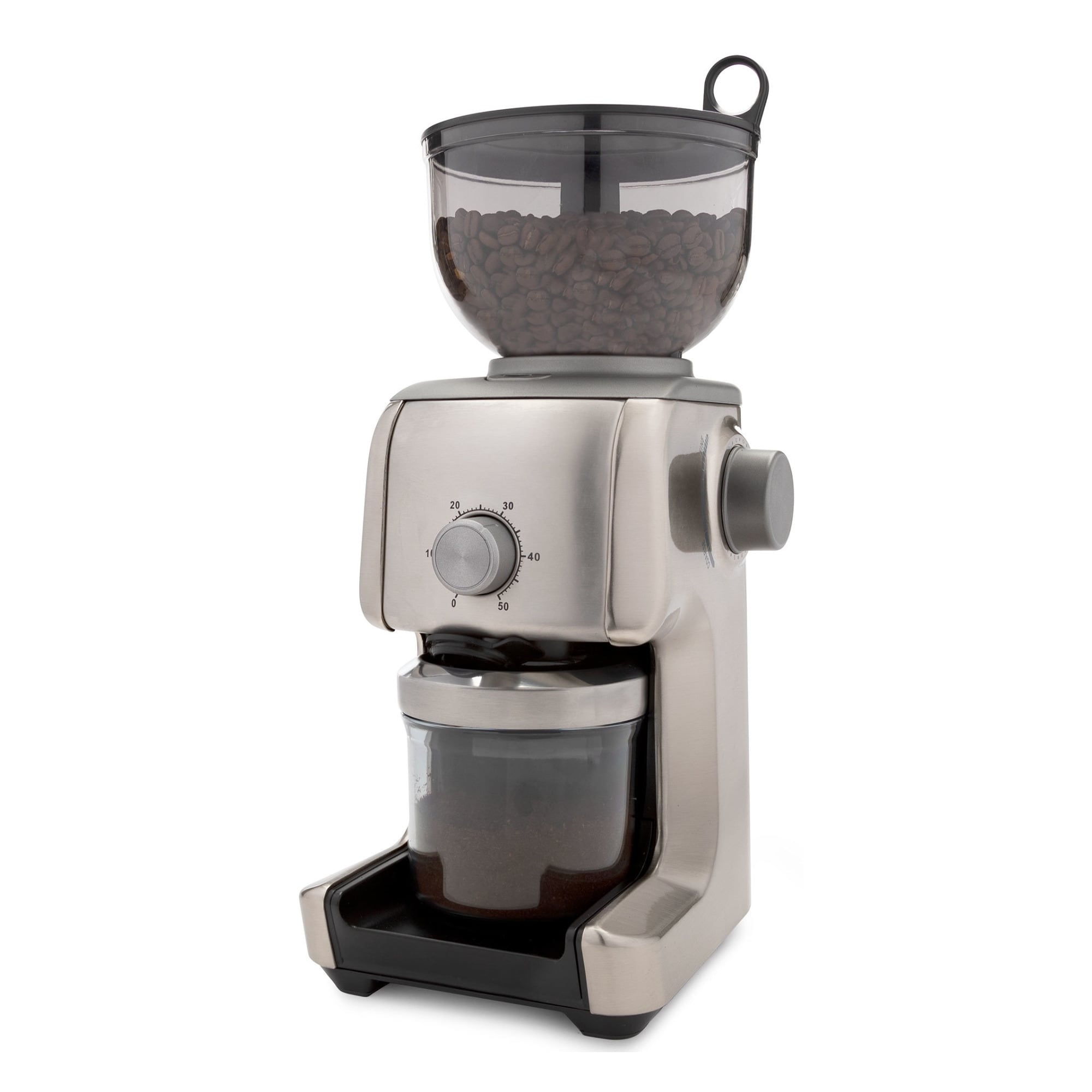 Kaffe Electric Coffee Grinder with Cleaning Brush - Silver - KF2020