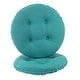 preview thumbnail 15 of 33, Klear Vu Omega Tufted Barstool Cushion Set Set of 2 - Teal