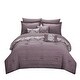 preview thumbnail 8 of 18, Gracewood Hollow Cornwell Purple 10-piece Comforter Set