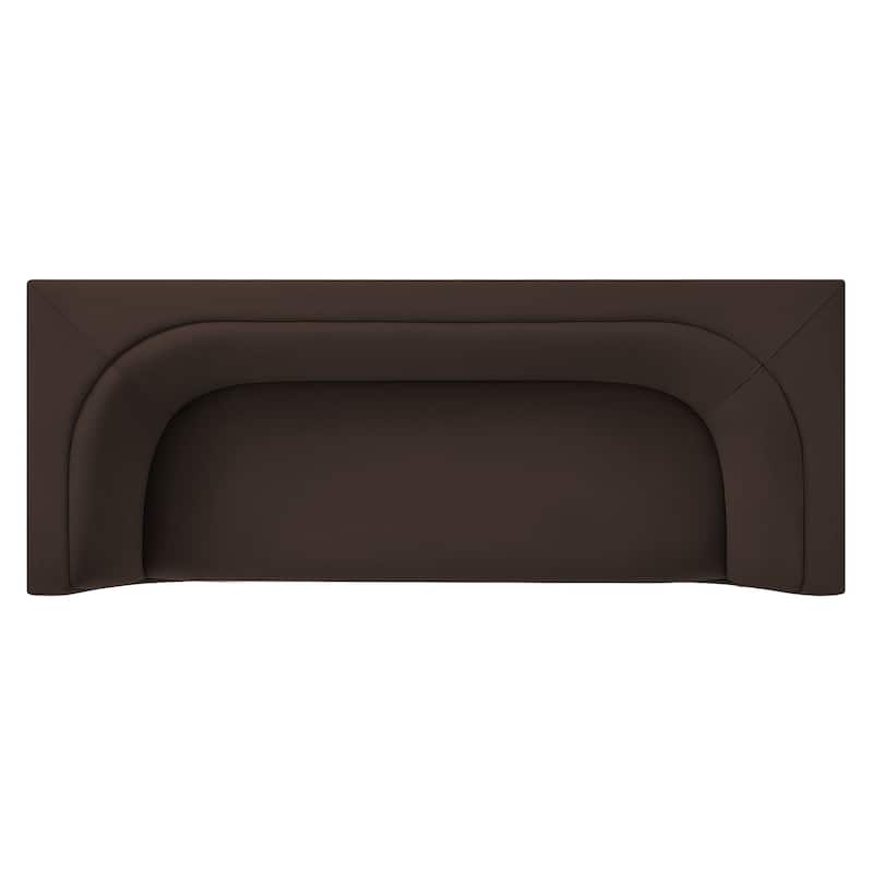 Hilda 86" Curved Back Performance Velvet Sofa