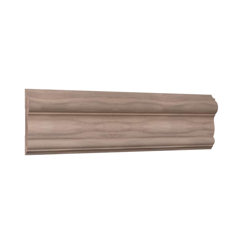WM297: 11/16-in D x 3-in W x 96-in L Americraft Solid Hardwood Stain Grade Chair Rail Moulding