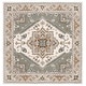 preview thumbnail 11 of 11, SAFAVIEH Handmade Lauren Ralph Lauren Meruert Wool Rug 6' Square - Ivory/Navy - Square