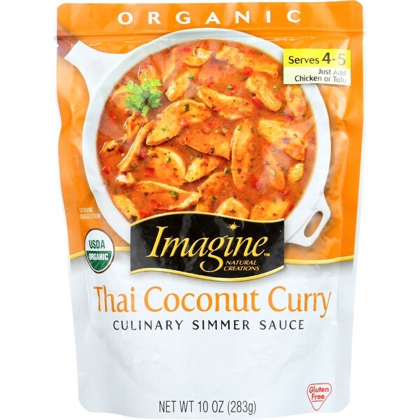 Imagine Foods Culinary Simmer Sauce - Organic - Thai Coconut Curry - 10 oz - case of 6
