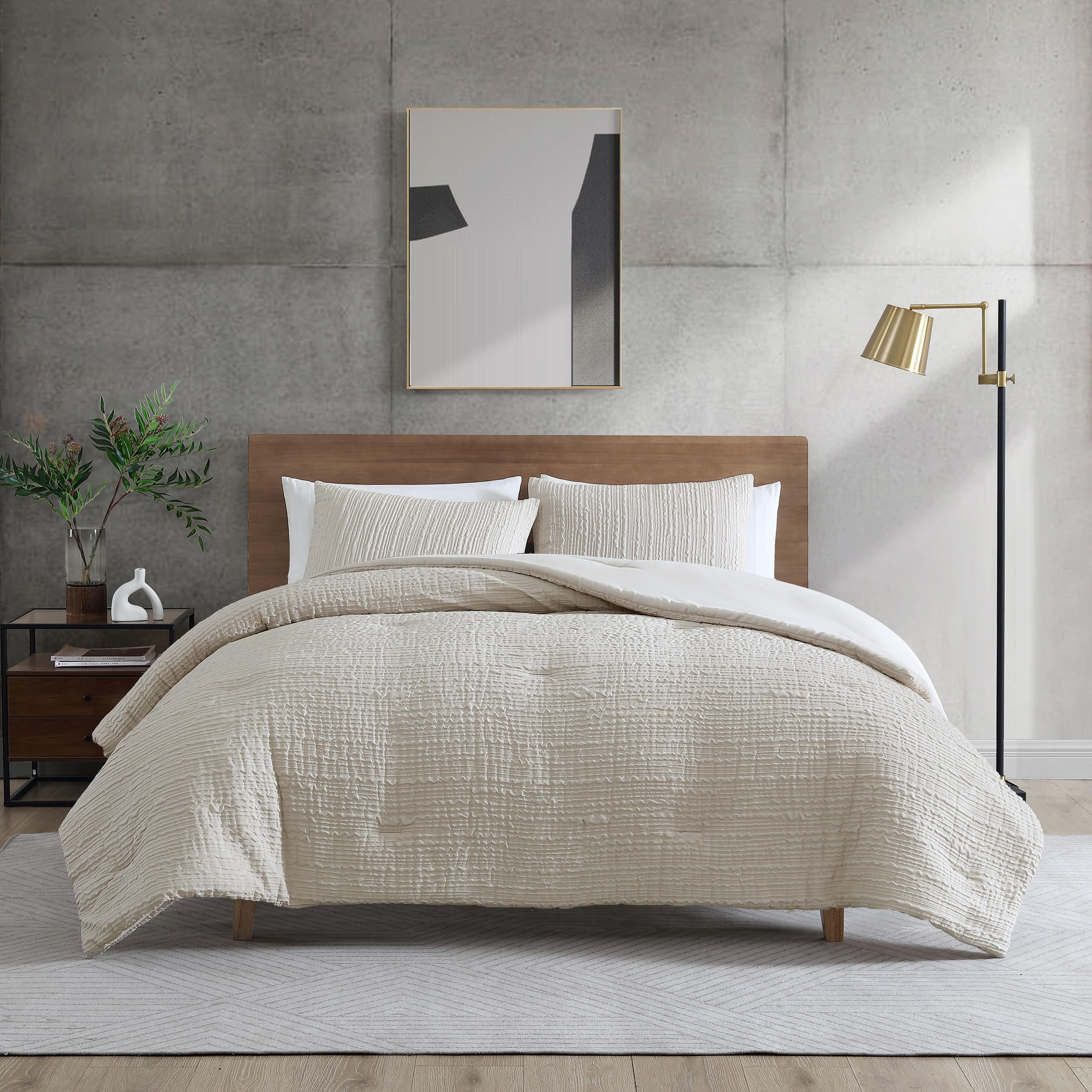 Kenneth Cole Serenity Wavy Lines Reversible Comforter Set On Sale Bed Bath Beyond 39918640