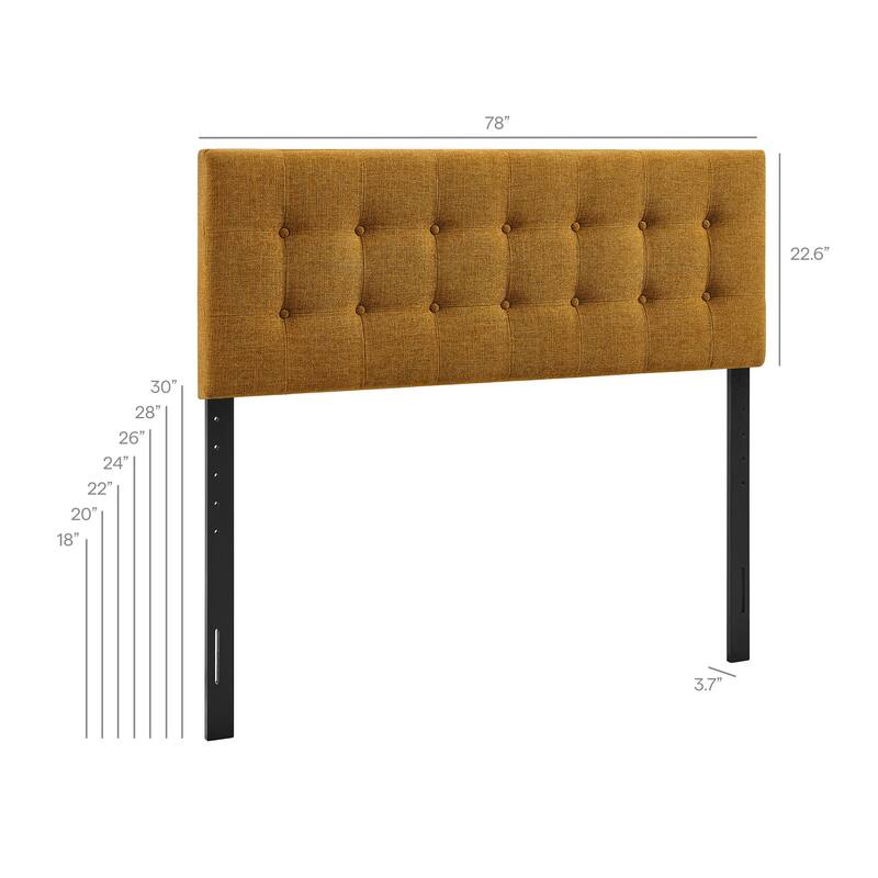 Emily Upholstered Fabric Headboard
