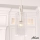 preview thumbnail 1 of 6, Hunter Gatz 1-Light Pendant - Kitchen Island, Dining Room, Entry - Glam, Contemporary, Transitional 6" - Brushed  Nickel
