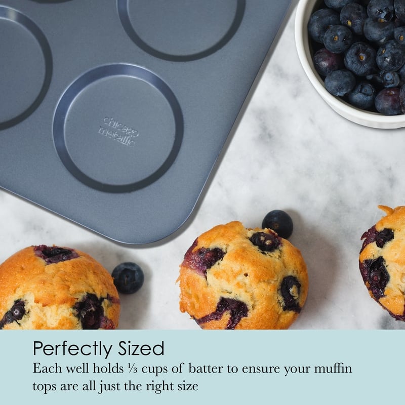 Chicago Metallic Muffin Top Pan, Makes 6