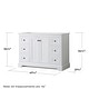 preview thumbnail 8 of 17, Wyndham Collection Avery 48" Single Free Standing Vanity Cabinet Only