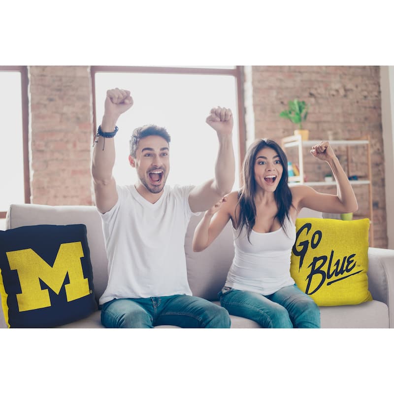NCAA Michigan Wolverines Invert 20 Inch Pillow