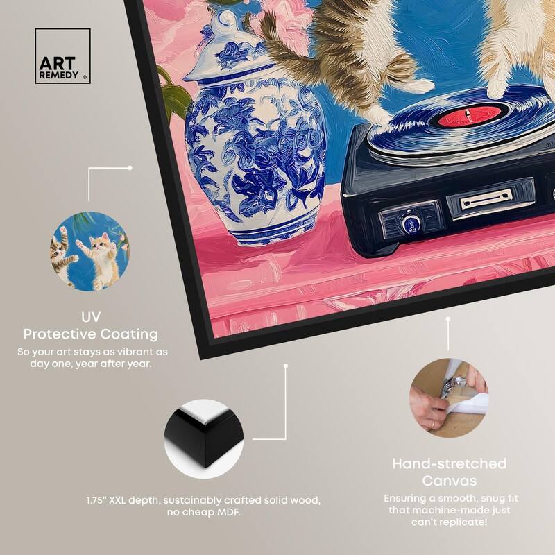 Turntable Twirlers Canvas by Art Remedy