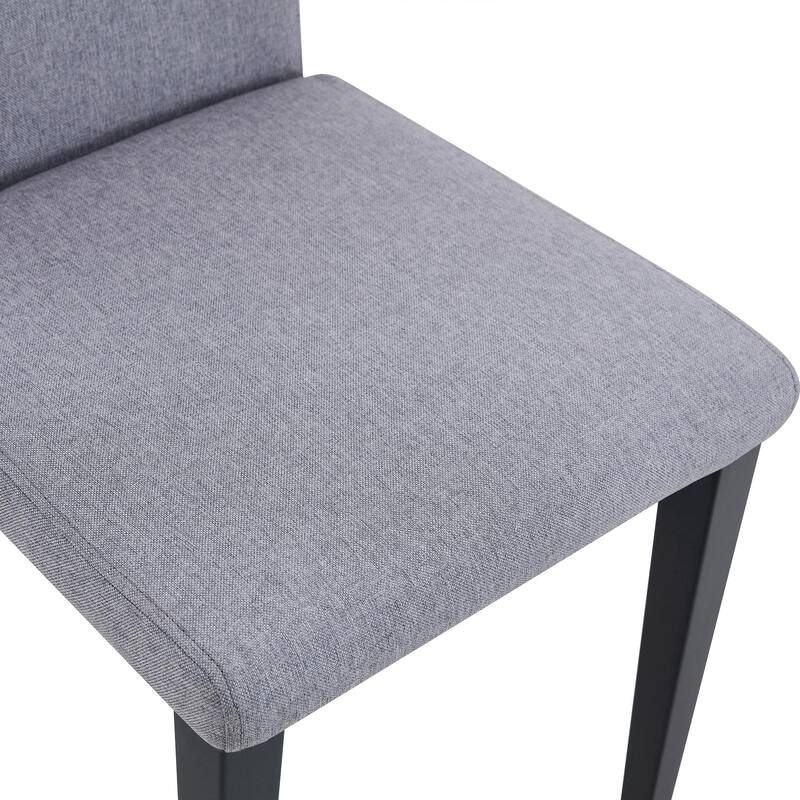 71" Two-Tone Rectangular Dining Table Set with Lower Storage Shelf, Modern Kitchen Dining Table & Chairs Set for Family