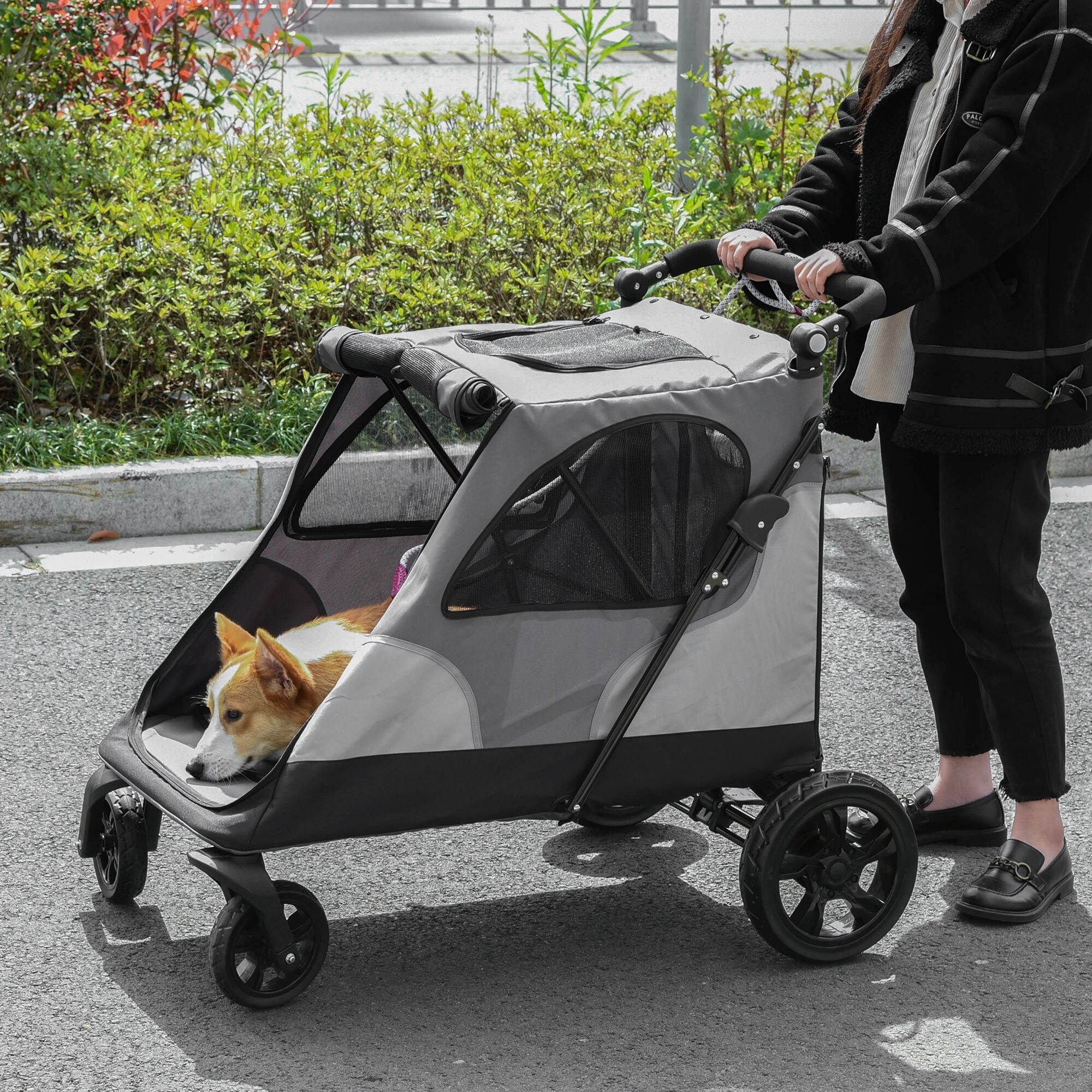 foldable dog stroller