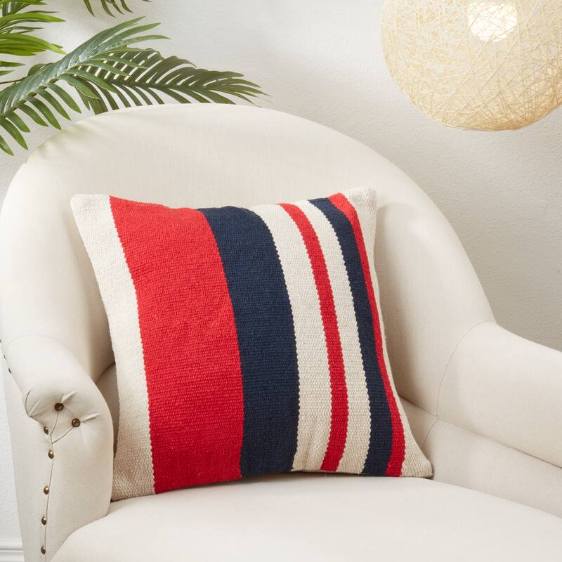 American Dream Stripe Throw Pillow