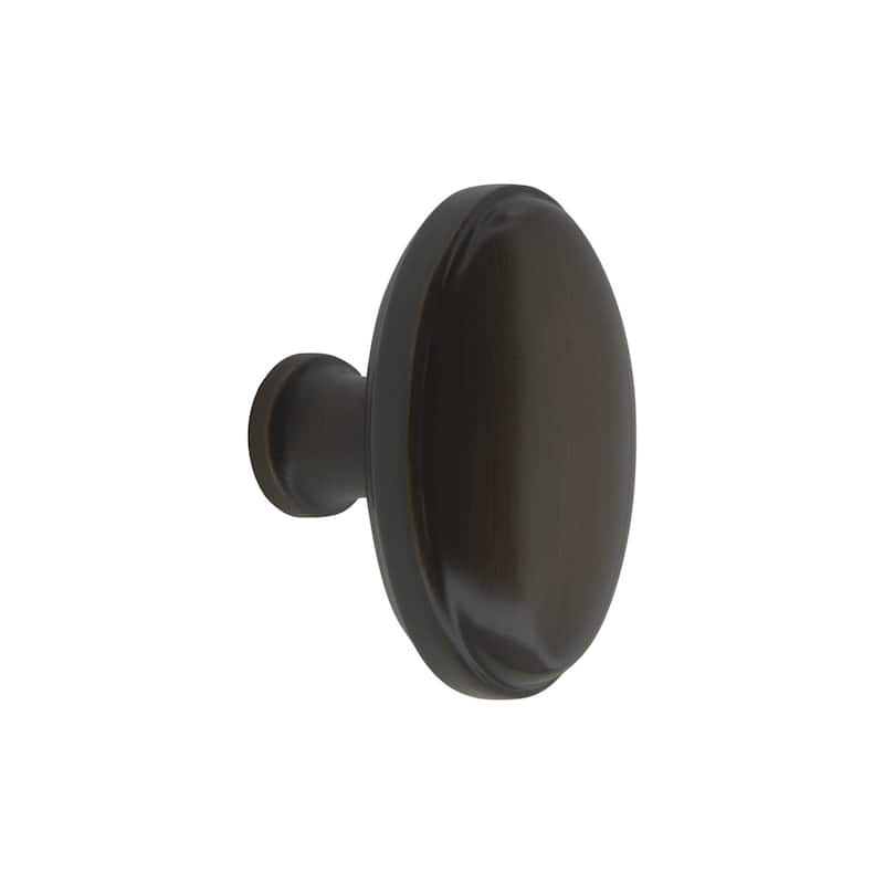 Grandeur EDEN-BRASS-KNOB Eden Prairie 1-3/4” Solid Metal Vintage Oval - Timeless Bronze