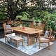 preview thumbnail 23 of 30, Cambridge Casual Caterina 6-Piece Teak Outdoor Extendable Dining Set