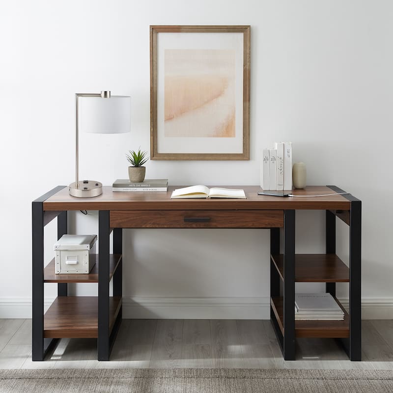 Middlebrook 60-inch Urban Blend Computer Storage Desk - Dark Walnut