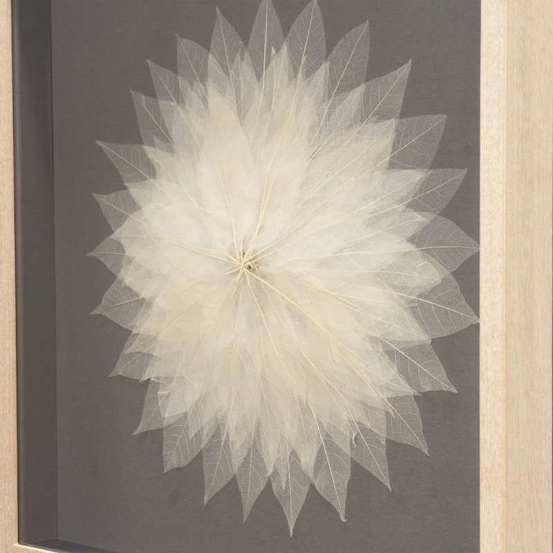 HUJI Magnolia Tree Leaves Shadow Box Wall Decor