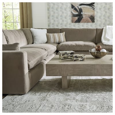Signature Design by Ashley Sophie Brown 4-Piece Sectional - 127"W x 87"D x 36"H
